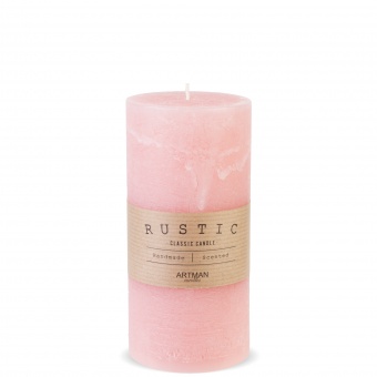 Pl roses Candle rustic big roller