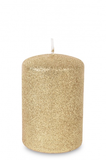 En gold Candle glamur cylinder small