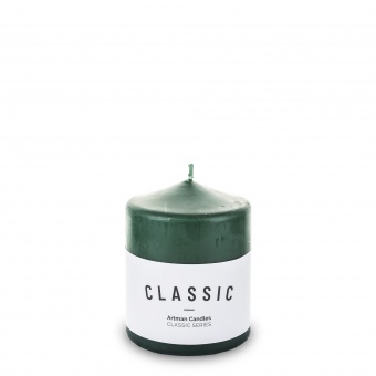 Pl green Candle k classic mat small cylinder fi8