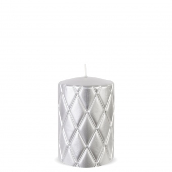 Pl silver candle florence small cylinder