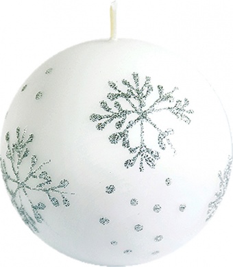 Pl white Candle petal Snow sphere