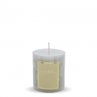 Pl gray. Glass candle. Christmas. Small stream. Fi7