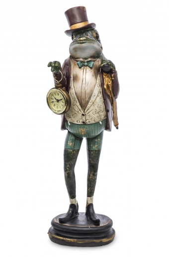 Figurine Frog with a watch