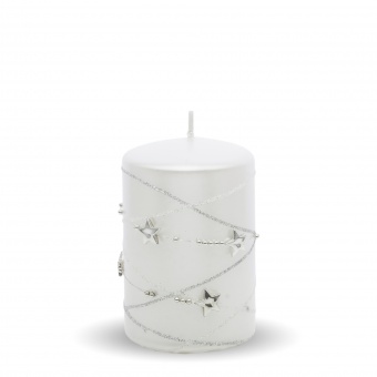 Pl White. Candle garland. Small cylinder