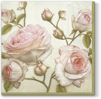 Pl napkin beauty roses