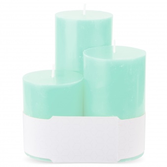 Pl monsoon Candle glass classic 3-pack roller
